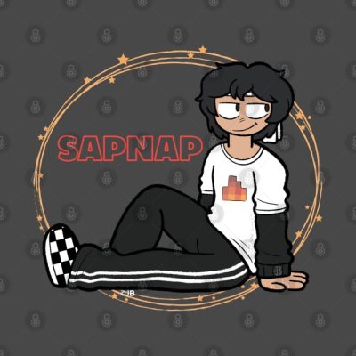 Sapnap Fan Art Throw Pillow Official Sapnap Merch