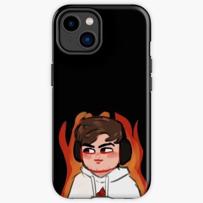 Adorable Sapnap Flame Chibi Fanart Iphone Case Official Sapnap Merch