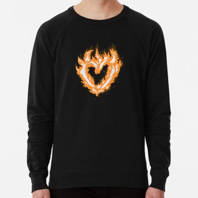 Sapnap Flame Heart Sweatshirt Official Sapnap Merch