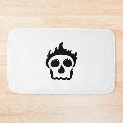 Sapnap Merch Flaming Skull Bath Mat Official Sapnap Merch