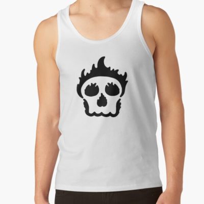 Sapnap Merch Flaming Skull Tank Top Official Cow Anime Merch