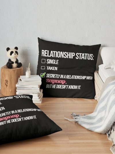 Relationship With Sapnap Throw Pillow Official Cow Anime Merch