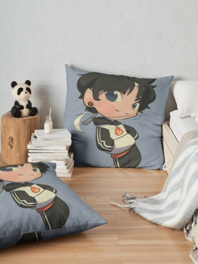 Happy Sapnap Mcyt Chibi // Original Design Throw Pillow Official Cow Anime Merch