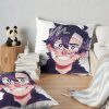 Sapnap Sticker Face Throw Pillow Official Cow Anime Merch