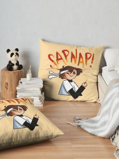 Sapnap! Throw Pillow Official Cow Anime Merch