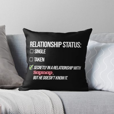 Relationship With Sapnap Throw Pillow Official Cow Anime Merch