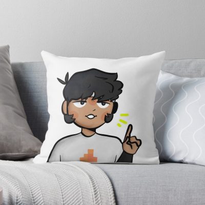 Sapnap Bustshot (Chibi Style) Throw Pillow Official Cow Anime Merch