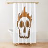 Sapnap Merch Flaming Skull Shower Curtain Official Cow Anime Merch