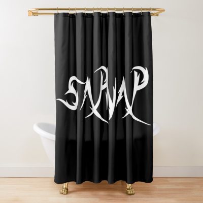 Sapnap Merch Sapnap Logo Shower Curtain Official Cow Anime Merch